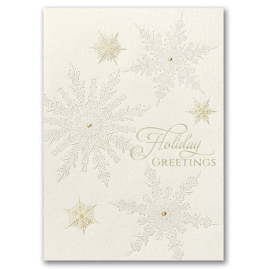 Snowflake Neutrals Holiday Cards